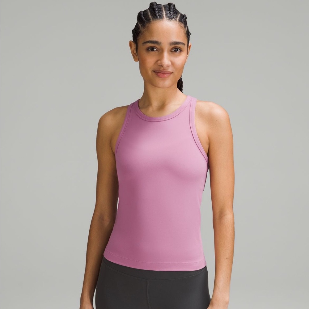 Lululemon Align Racerback Tank WAIST LENGTH, SIZE 6, COLOR VELVET DUST/pink rose